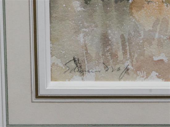 § Edward Seago (1910-1974) Torremolinos 10.5 x 14.5in.